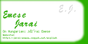 emese jarai business card